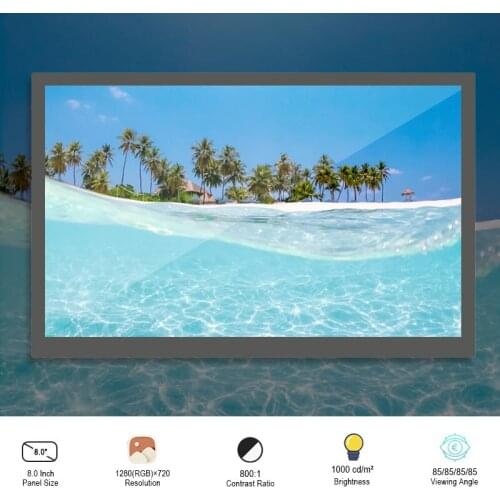 Original HannStar HSD080JHW3-A11 8 Inch FHD Display Screen 1280×720 LVDS Interface 60 Pins FPC LCM 1000 Nits