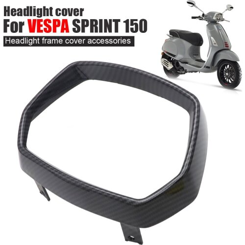 For VESPA 150 Sprint 2017 2018 Front Headlight Bezel Trim Guard For Vespa Sprint Protector Motorcycle Headlamp for Vespa 150