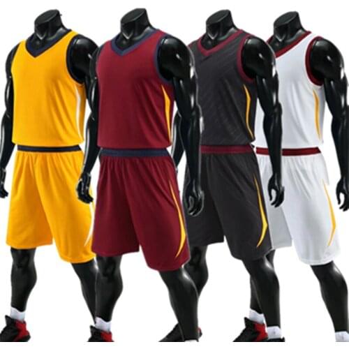Kids Adult Basketball Jersey Set Children Sports Suit Women Men Basketball Uniform Custom Training Vest Double Pocket Shorts