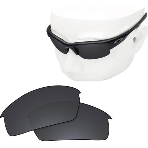 OOWLIT Polarized Replacement Lenses of Black Dark Grey for-Oakley Bottlecap Sunglasses