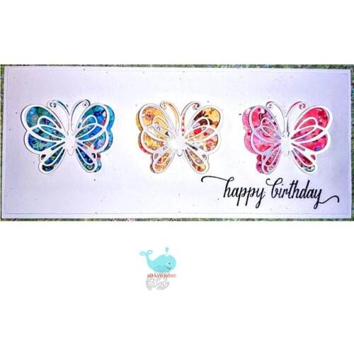 Hollow Butterfly Cutting Dies Scrapbooking Stencil for Album Paper DIY Gift Card Decoration Embossing Dies New 2021