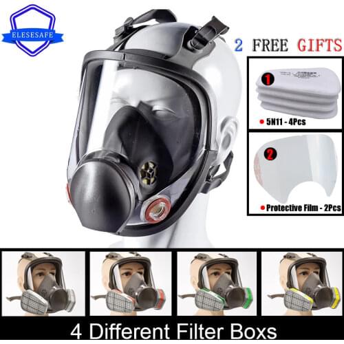 Brand New 6800 Full Face Respirator Dust Gas Mask Replaceable Dual Filters For Painting Spraying Welding Work Safety Protection