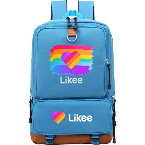Likee printed laptop backpack male 15.6-inch office work mens backpack business bag black ultralight backpack