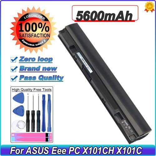 5600mAh Laptop Battery For ASUS Eee PC X101CH X101 X101C X101H Replace A31-X101 A32-X101 Battery