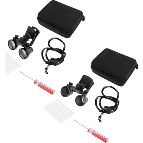 Dental Loupes 2.5X 3.5X Binocular Medical Magnifier Dentistry Surgical Optical Glass Lens Dentist Clip Loupe