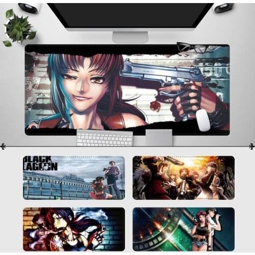 Vintage Black Lagoon Mouse Pad Laptop PC Computer Mause Pad Desk Mat For Mouse Big Gaming Mouse Mat for overwatch/cs go/LOL
