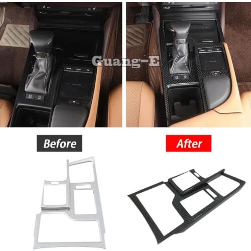 Inner Middle Shift Stall Paddles Cup Switch Button Frame Trim Armrest Hoods For Lexus Es Es200 Es250 Es300h Es350 2018 2019 2020
