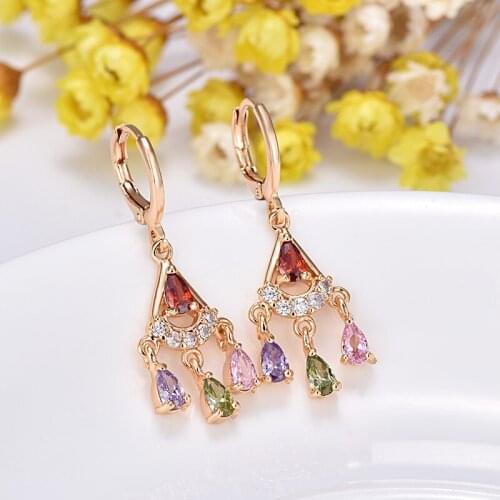 Женские золотые серьги WIBERN China At AliExpress