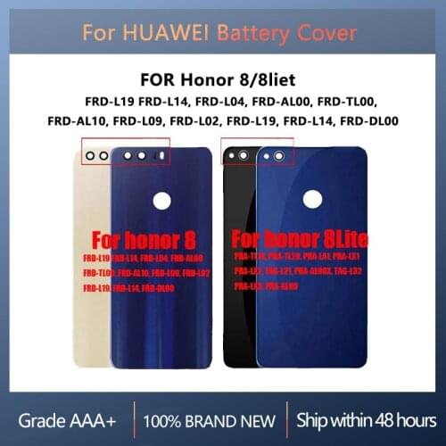 Back Battery Cover Door For Huawei Honor 8 FRD-L19 L14 L04 With repair parts,For Huawei Honor 8 Lite Housing Rear Replacement
