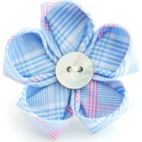 YHLF-056 Fashion Lapel Flower Handmade Boutonniere Pin for Suit,Fabric Flower Pins, Brooch Pins