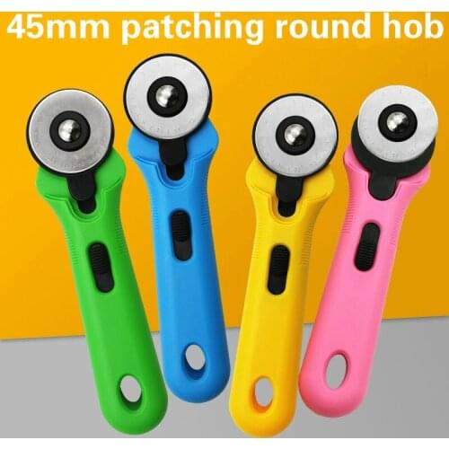 1PC 45mm Patchwork Roller Wheel Round Knife Cloth Cutting Knife Knife Leather Craft Fabrics Rotary Cutter For Leather Fabrics