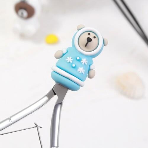 1Pc Cartoon Silicone Nipper Cover New Nipper Scissors Protective Cover Pedicure Tool Nail Scissors Shell Tweezers Cap 2021
