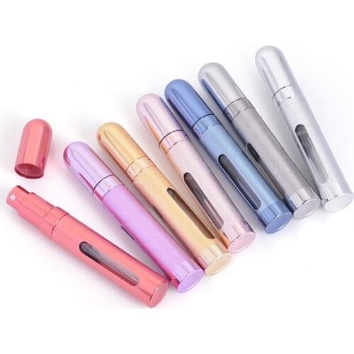 12ml Portable Refillable Perfume Bottle With Spray Scent Pump Empty Cosmetic Containers Spray Atomizer Bottle For Travel New