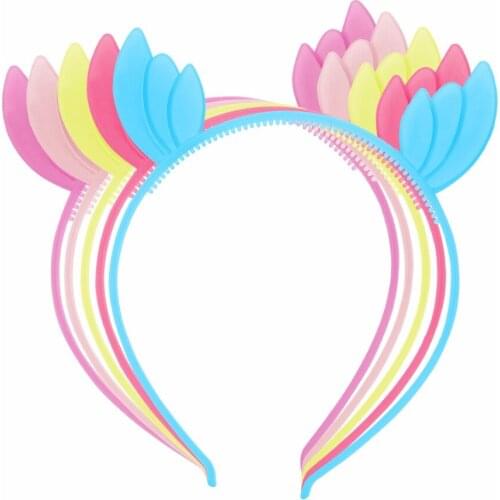 12PCS/Set , Summer Color Plastic hair hoop Headbands Girls Kids Head Band Children hair Accessories
