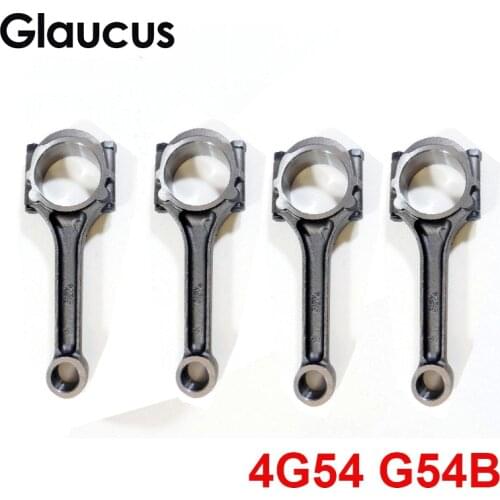 4pcs 4G54 G54B engine connecting rod for Dodge Raider Conquest Turbo Ram 50 Caravan 400 600 Aries & Reliant Challenger 2.6L 8v