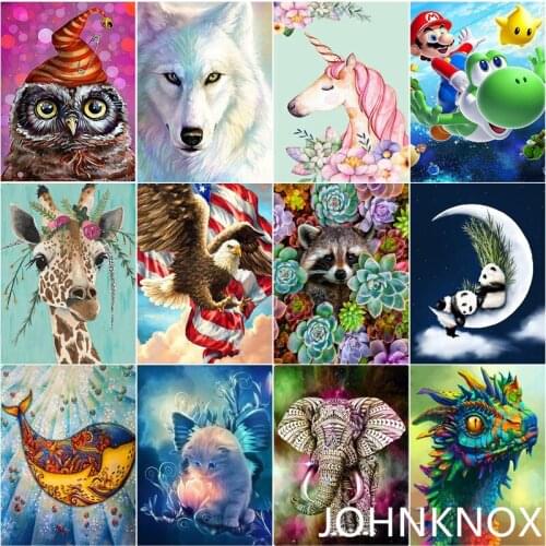 5D Diy Diamond Embroidery Cartoon Animal Diamond Painting Full Round& Square Drill Diamond Mosaic Cross Stitch Home Decor