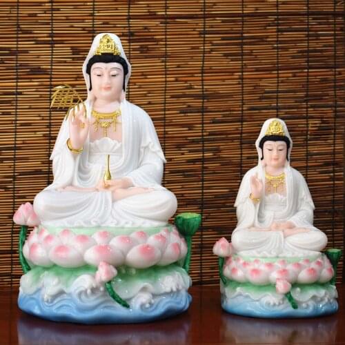 Price difference Link # 48cm Large GOOD buddha God statue high-grade jade gilding Guan yin PUSA Buddha statue