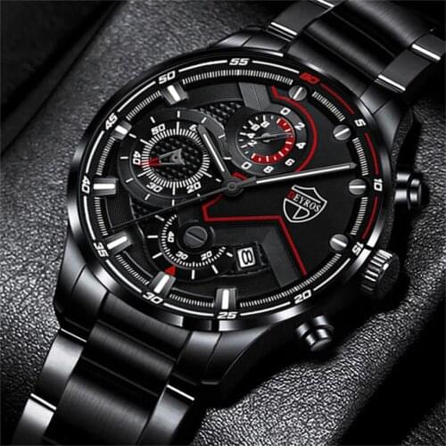 Reloj hombre Fashion Mens Watches Luxury Men Sports Quartz Watch Male Business Stainless Steel Luminous Clock relogio masculino