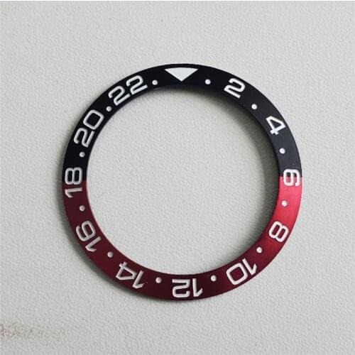 Watch Case Bezel for GMT Watch 40mm Magnesium Aluminum Watch Ring With Numbers