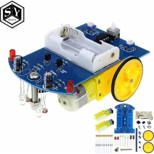 D2-1 DIY Kit Intelligent Tracking Line Smart Car Kit TT Motor Electronic DIY Kit Smart Patrol Automobile Parts DIY Electronic