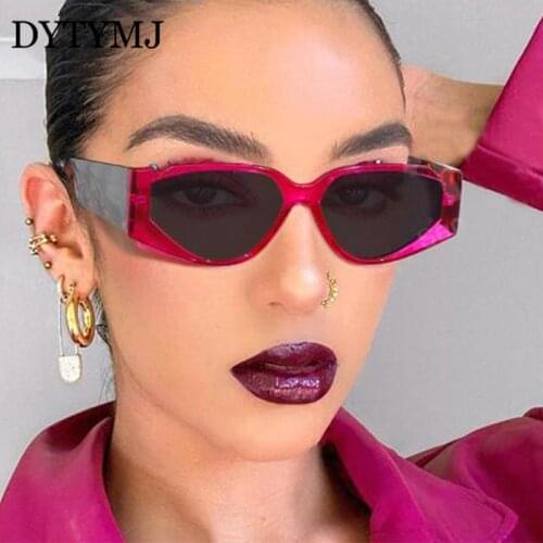 DYTYMJ Cateye Retro Sunglasses Women Vintage Women Eyeglasses Brand Designer Glasses For Women/Men Mirror Gafas De Sol De Mujer