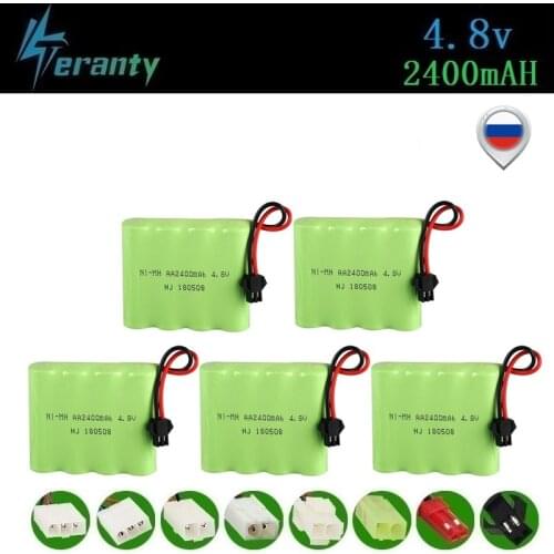 M Model) 4.8v 2400mah NiMH Battery For Rc toys Cars Tanks Robots Boats Guns 4.8v Rechargeable Battery 4*AA Battery Pack