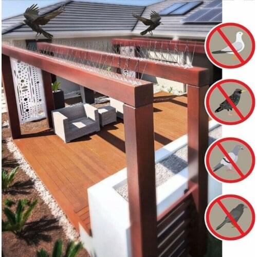 25cm Metal Wall Fence Spikes Bird Pigeon Deterrent Anti Perch Control Repeller Crow Scare Pest Control