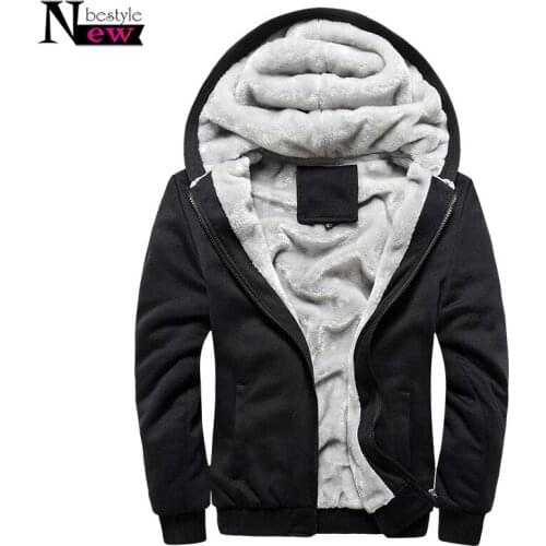 2019 Spring Winter Male Jacket Moleton Velvet Hoodie Casual Men Jacket Coat Warm Soft Male Mens Jackets Hooded Baseball Uniform