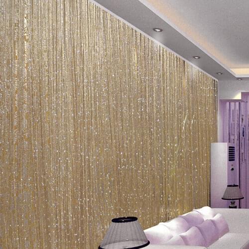 New 200 x 100 cm Luxury Crystal Curtain Flash Line Shiny Tassel String Door Curtain Window Room Divider Home Decoration cortinas