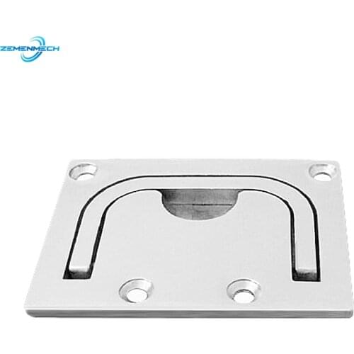 316 Stainless Steel Flush Lift Ring Latch Pull Handle Locker Cabinet Marine Hardware Boat Accessories Floor Lock Yacht Bateau