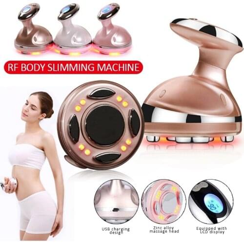 RF Cavitation Machine Body Massager Ultrasonic Vibration Anti Cellulite Fat Burner Weight Loss Slimming Products Home Use Tool