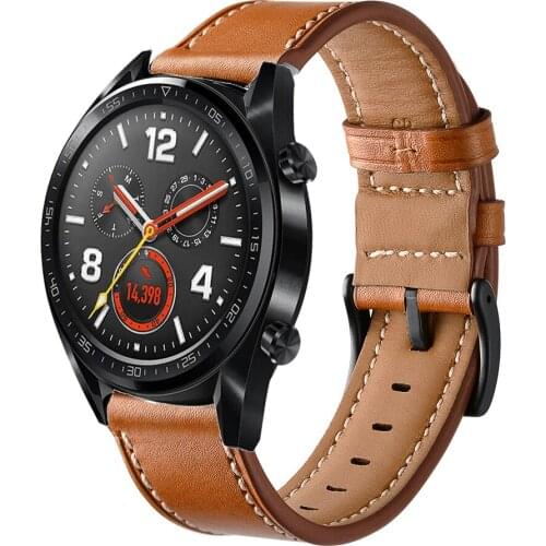 Replacement Genuine Leather Watch Band Strap For Huawei Watch GT 2 46mm /GT 2e/ Smart Watch wristband strap belt