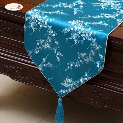 Proud Rose Rural Satin Table Runner Bed Flag Tablecloth Table Runners Bed Flag Home Decoration Free Shipping