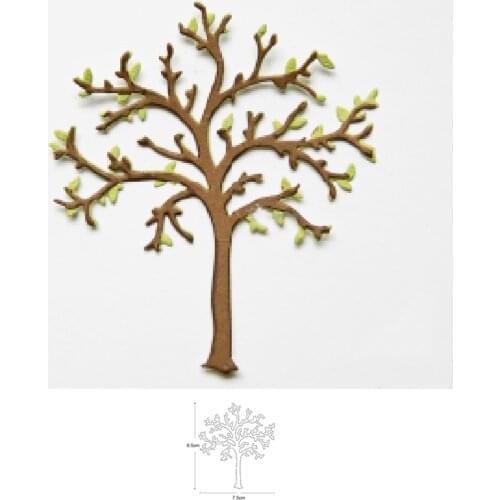 Big tree 85*75mm Metal Cutting Dies new die template for DIY Scrapbooking Album Decor Embossing Paper Card Crafts Die Cut