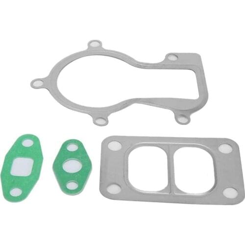 Turbo Flange Adapter, Stainless Steel Turbo Gasket Kit Fits for Holset HX35 HX35W Oil Inlet Outlet