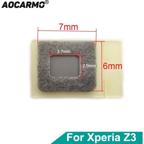 Aocarmo For Sony Xperia Z3 D6603/33/53/83 7X6mm Top Bottom Microphone Mesh Grid Mic Waterproof Adhesive Membrane
