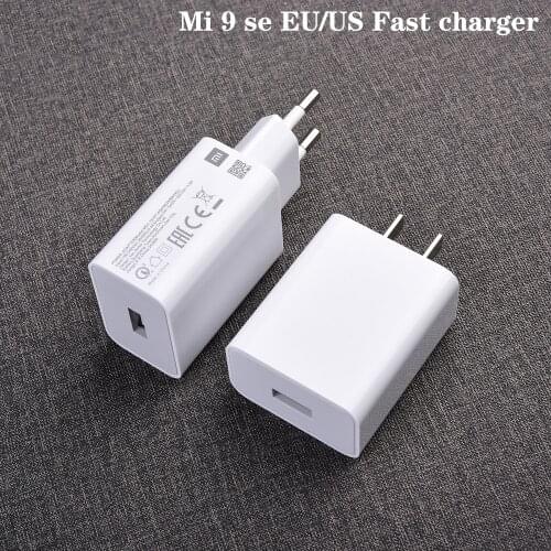 Original Mi 8 9 SE Redmi Note 9S 8T 8 7 Pro Charger QC3.0 Quick 18W EU/US Wall Fast Charge Adapter Type C Cable For Mi CC9 A3 6