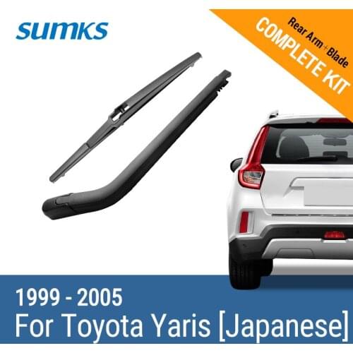 SUMKS Rear Wiper & Arm for Toyota Yaris [Japanese] 1999 2000 2001 2002 2003 2004 2005