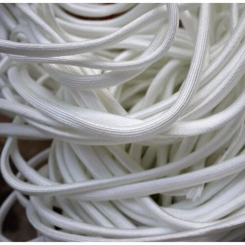 Fiberglass Tube 1mm ~ 40mm 600 Deg.C High Temperature Chemical Glass Fiber Braided Sleeve Soft Wire Pipe Protector White