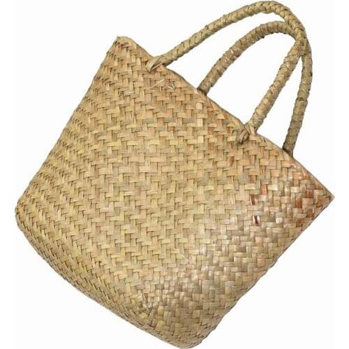WomenS Classic Straw Summer Beach Sea Shoulder Bag Handbag Tote, Small