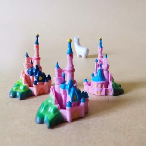 1 Pcs/fairy house/castle/miniatures cottage/shabby/cute/ fairy garden/gnome/moss terrarium decor/bonsai/diy supplies/toy/model