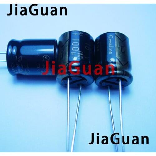 10pcs NEW ELNA ROA 16V100UF Cerafine 16V 100UF 10X12.5MM audio electrolytic capacitor 100UF 16V Black gold 100UF/16V