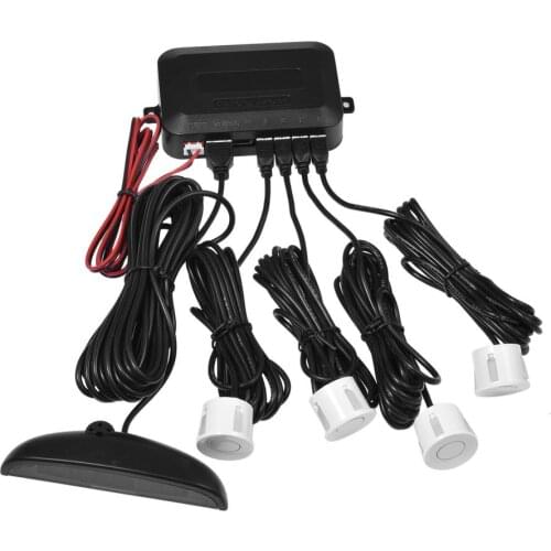 11PCS Sensors Buzzer Reverse Backup Radar Sound Alert Car Parking Sensor Kit 4 Sensors Alert Indicator Probe System
