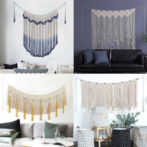 2019 Home Decoration Wall Hanging Handmade Cotton Braided Tapestry Bohemian Wall Decoration Sofa Background Hanging Tapestries