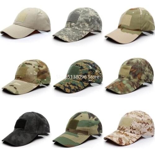 2021 Outdoor Sport Snap Back Caps Camouflage Hat Simplicity Tactical Military Army Camo Hunting Cap Hat for Men Adult Cap
