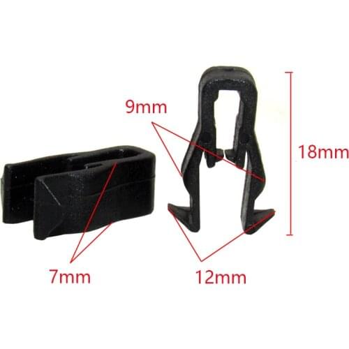 50Pcs Car Center Console Instrument Panel Audio Navigation CD Fastener Clips For Mitsubishi Lancer Outlander Leopaard BYD F6