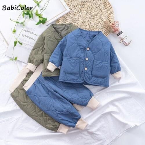 Kid Pajamas Set Boys Girls Home Apparel Top + Pant Unisex Clothes Toddler Clothing Autumn Winter Sleepwear Nightwear Tracksuit