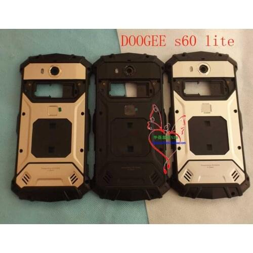 For doogee S60 Lite s60lite back cover Back Glass Housing Cover Case Back Cover Frame Bezel Chassic Housings Accessory Bundles