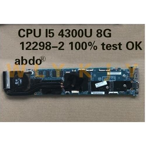 For CPU I5 4300U 8G ThinkPad X1C X1 carbon LMQ-1 MB 12298-2 Laptop motherboard FRU 00HN767 00UP989 00UP981 100% test OK