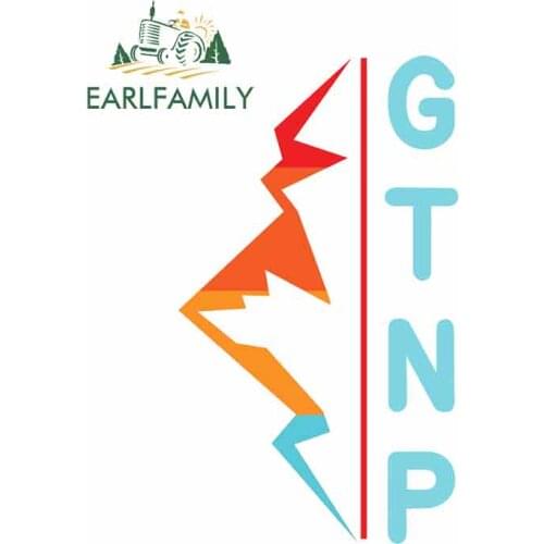 EARLFAMILY 13cm x 7.4cm For Grand Teton National Park Humor Funny Stickers Vintage Drag Racing Decal Sticker GTR Decoration